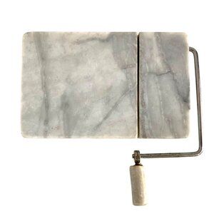 Vintage Marble Cheese Slicer With Stainless Steel Wire Handle For Home & Kitchen